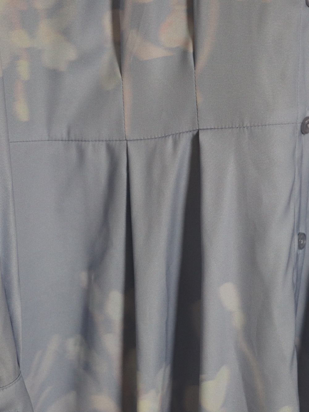 NWT Chico's Floral Matte Satin Midi Long Sleeve Shirtdress Dress Size 2.5 - Picture 8 of 16